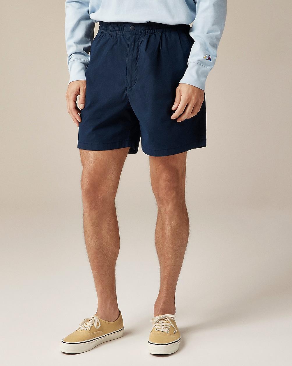 "6"" pleated utility sport short in stretch cotton blend" by J.CREW