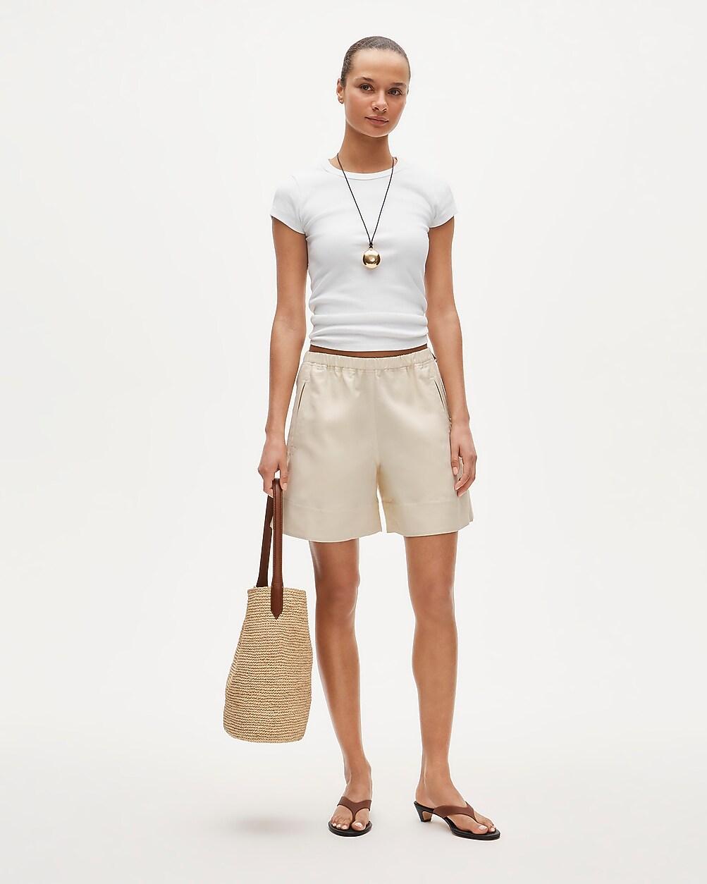 "6"" short in Gramercy linen blend" by J.CREW