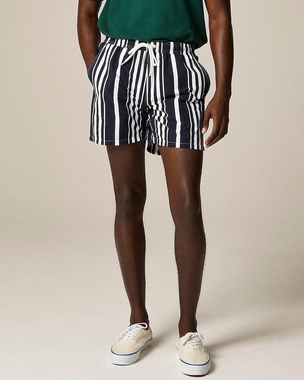 6'' stretch swim trunk in print with ECONYL® nylon by J.CREW