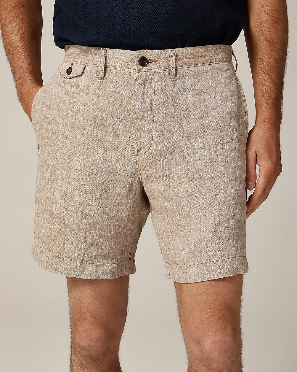 "7"" linen short" by J.CREW