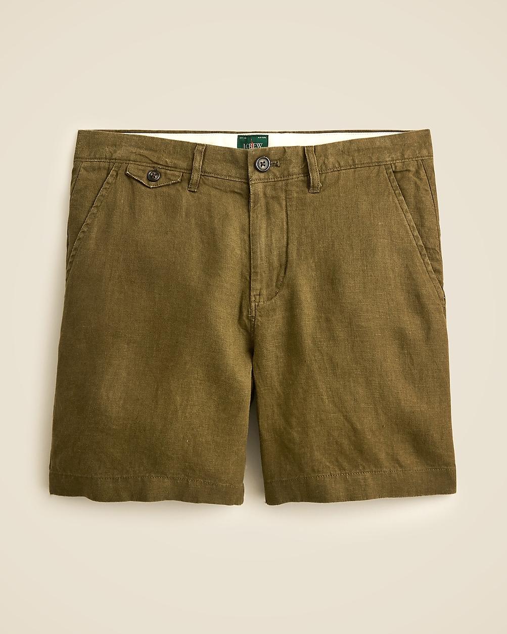 "7"" linen short" by J.CREW
