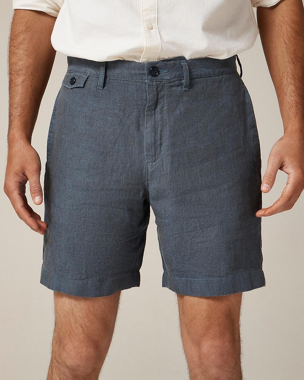 "7"" linen short" by J.CREW