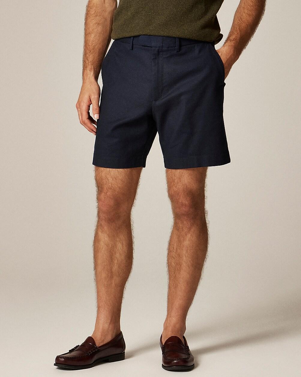 "8"" dress short in stretch cotton blend" by J.CREW