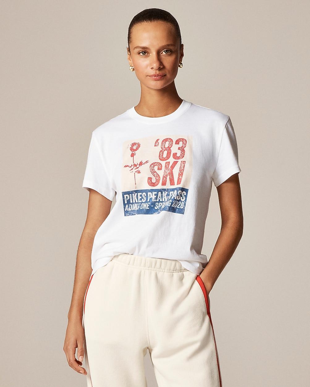 """'83 ski"" graphic T-shirt in vintage jersey" by J.CREW