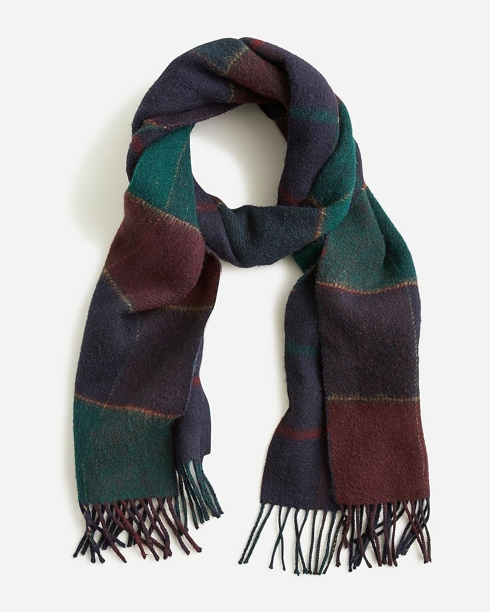 Abraham Moon & Sons for J.Crew double-faced scarf in English wool by J.CREW