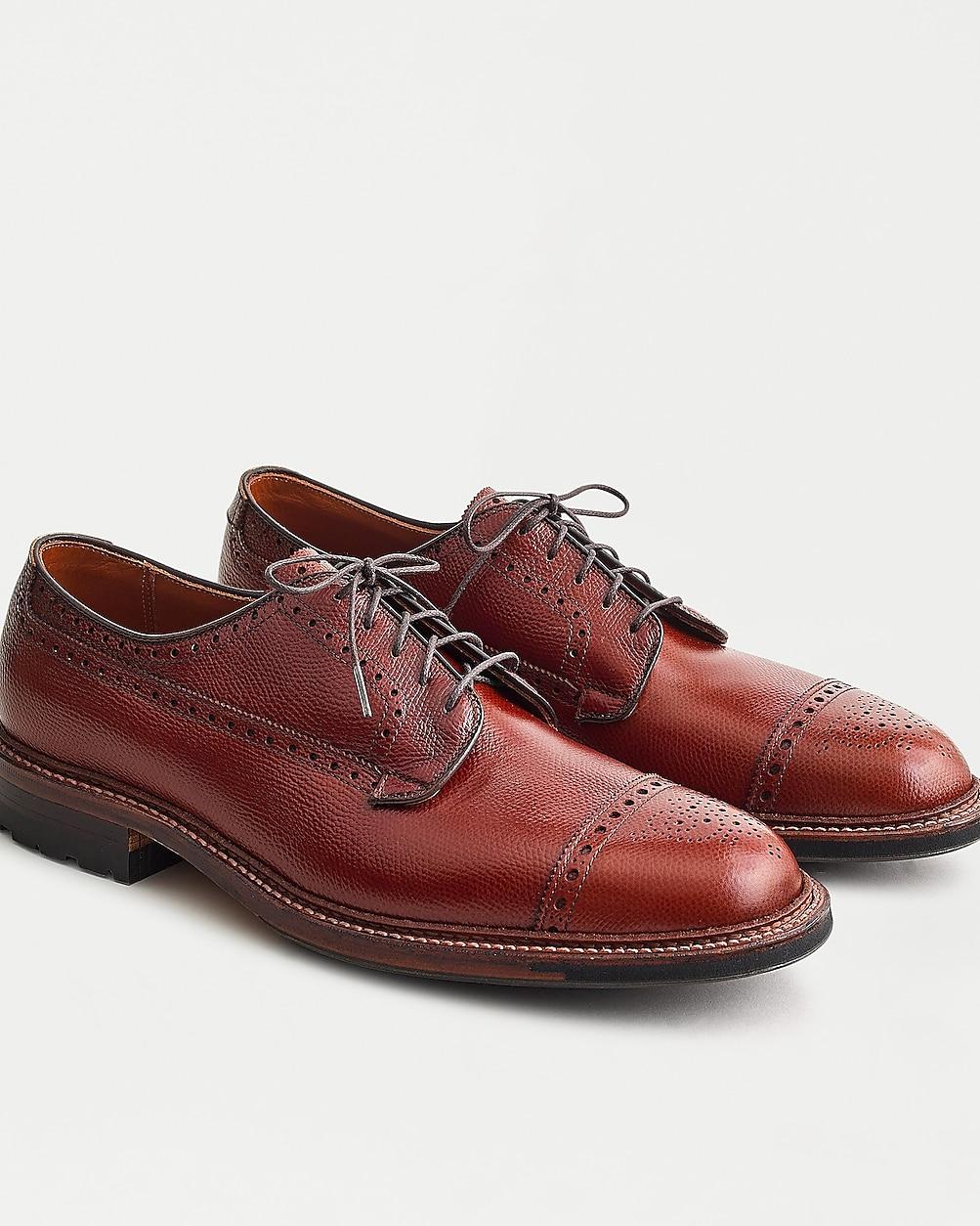 Alden® for J.Crew Atom cap-toe bluchers in dark cognac by J.CREW