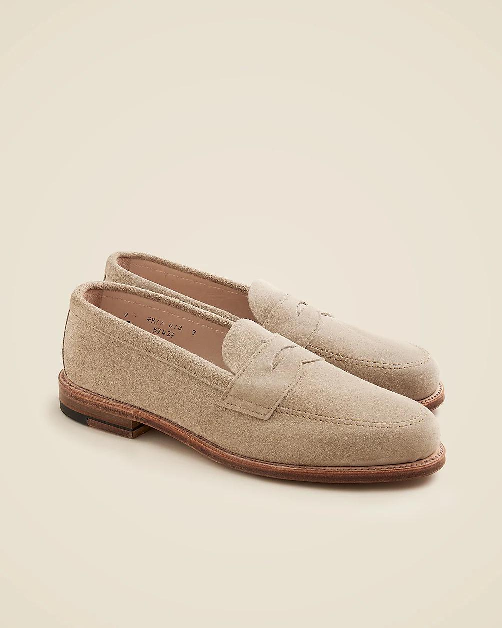 Alden® for J.Crew Madison suede penny loafers by J.CREW