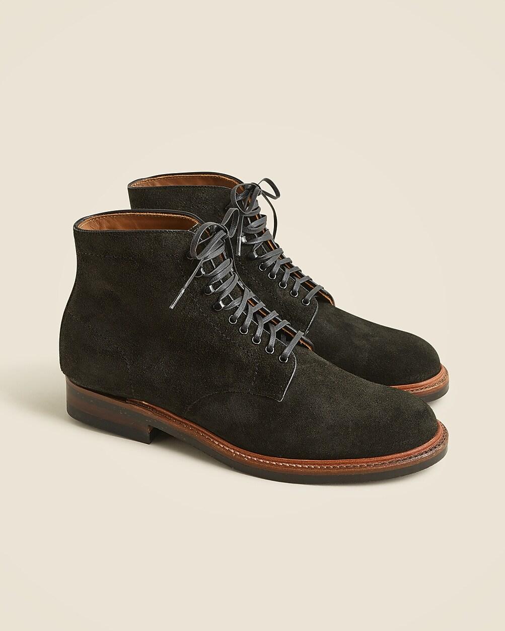 Alden® for J.Crew plain-toe boots in suede by J.CREW