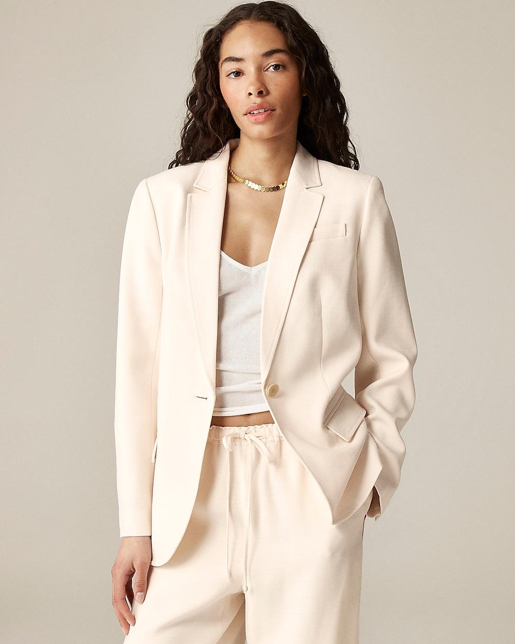 Arden blazer in luster canvas by J.CREW Arden blazer in luster canvas by J.CREW