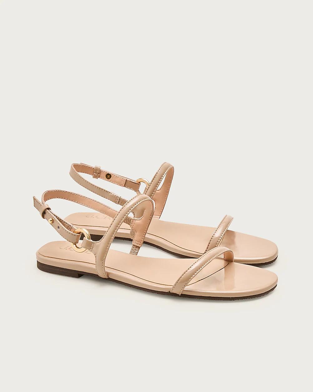 Audrey sandals in patent leather by J.CREW
