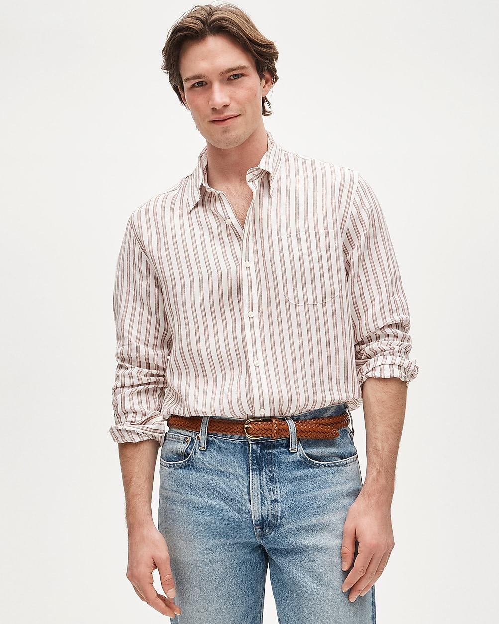 Baird McNutt Irish linen point-collar shirt by J.CREW