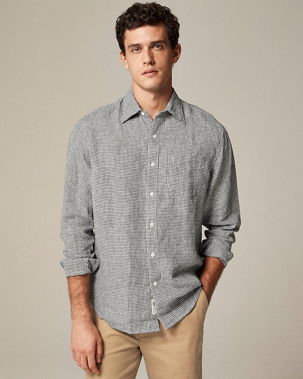 Baird McNutt Irish linen point-collar shirt by J.CREW