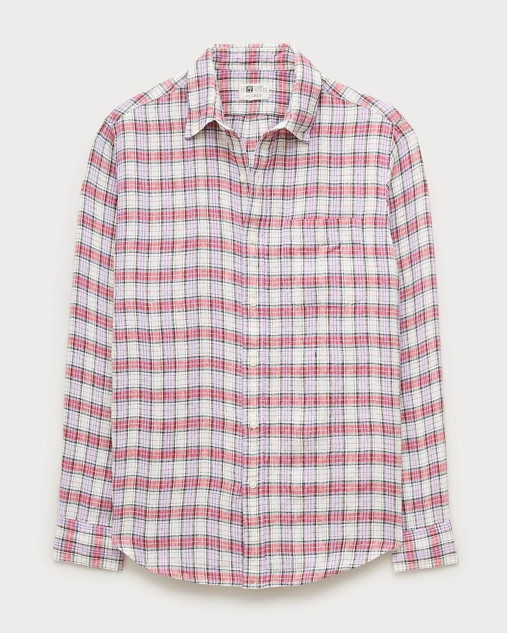 Baird McNutt Irish linen point-collar shirt by J.CREW