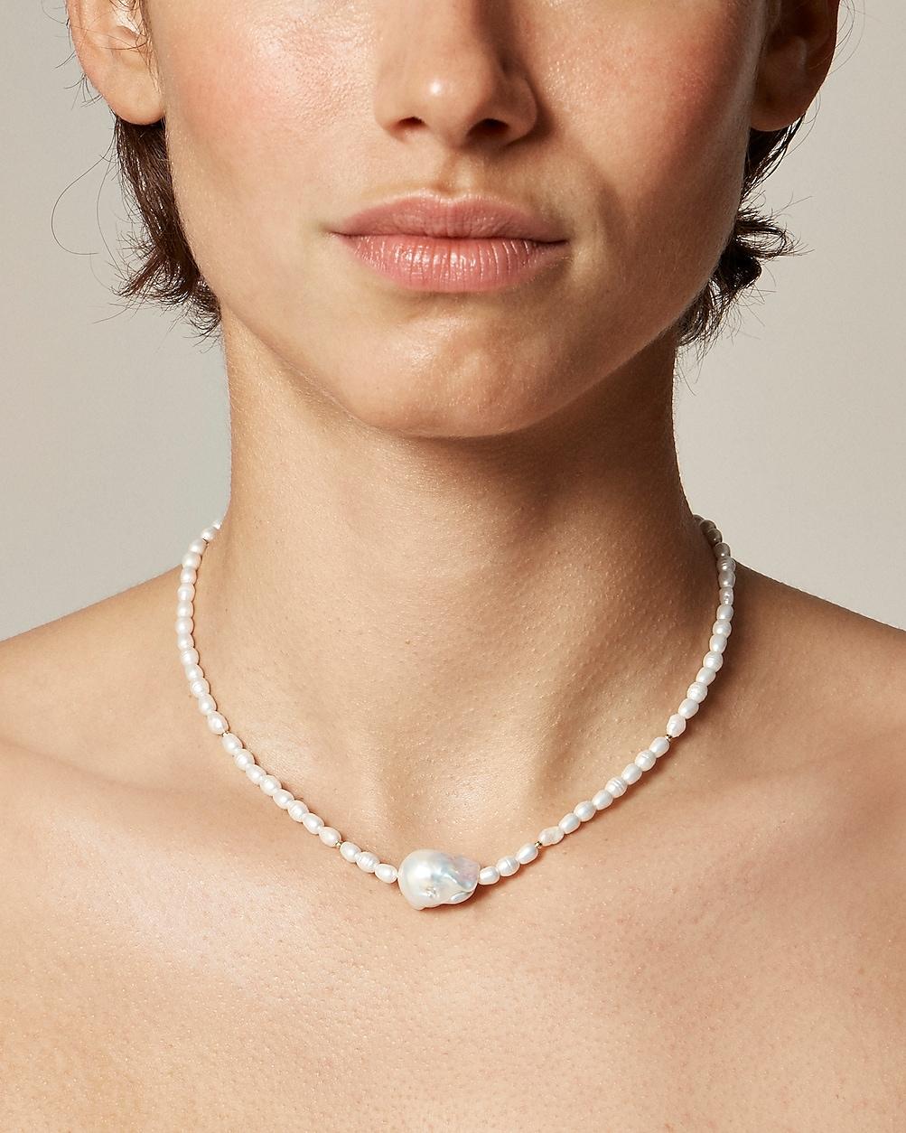 Baroque pearl necklace by J.CREW