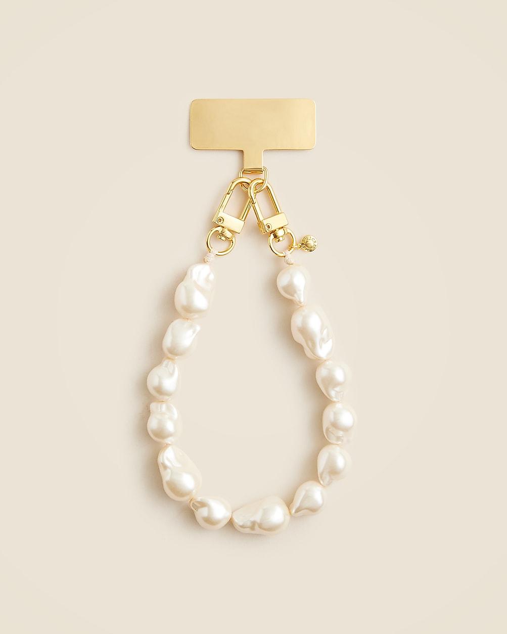 Baroque pearl phone chain by J.CREW