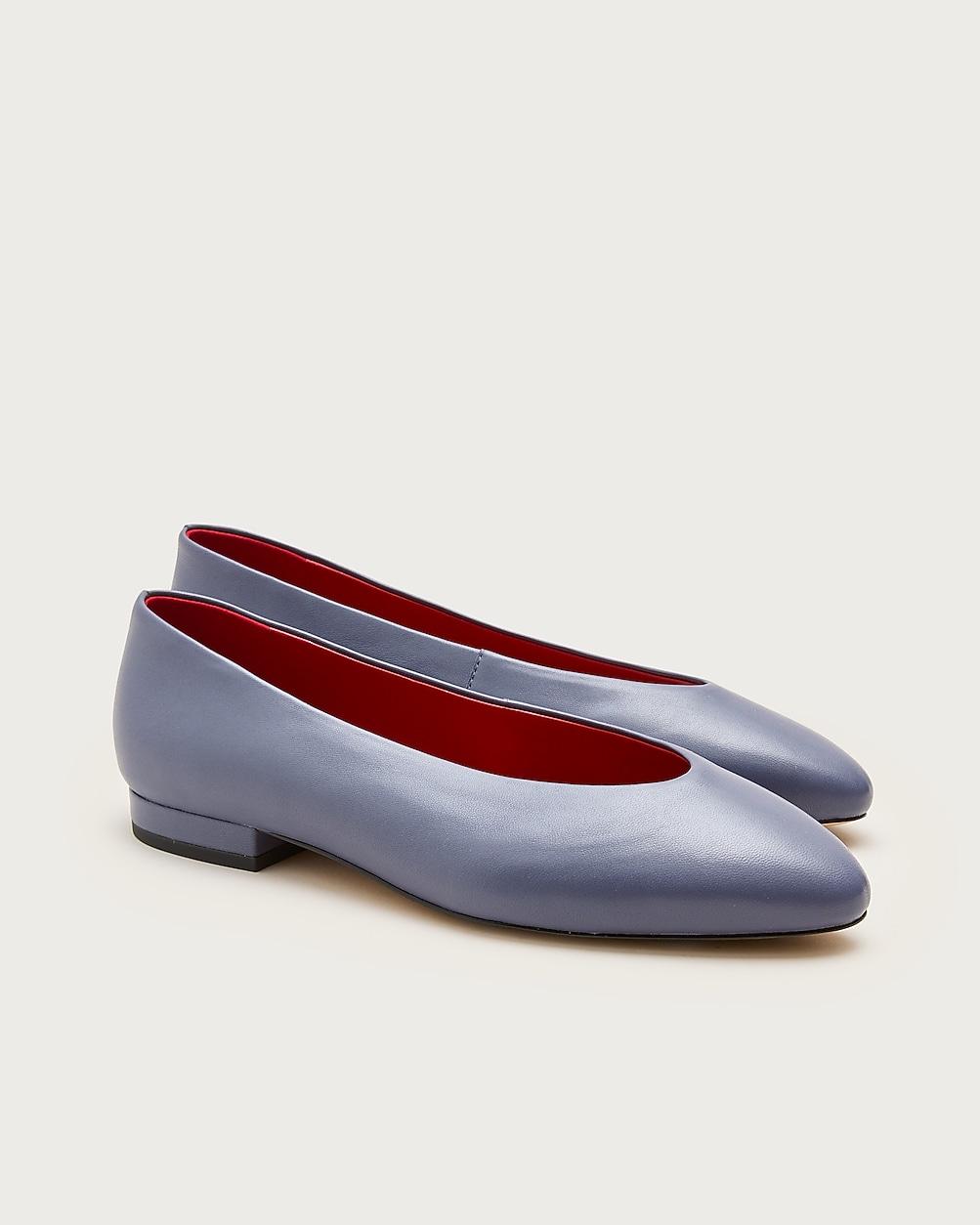 Bea ballet flats in leather by J.CREW
