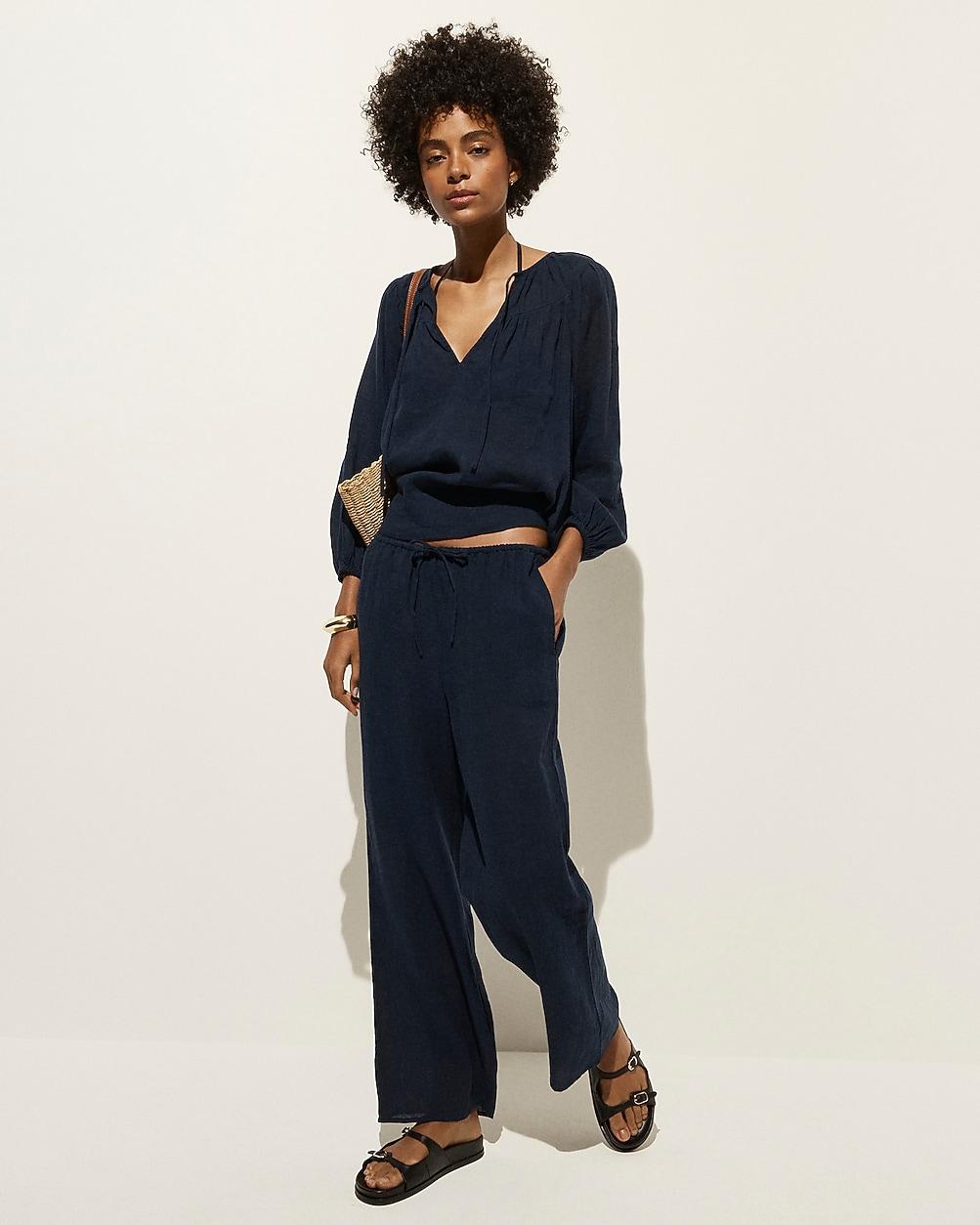 Beach pant in Hampton linen-blend by J.CREW