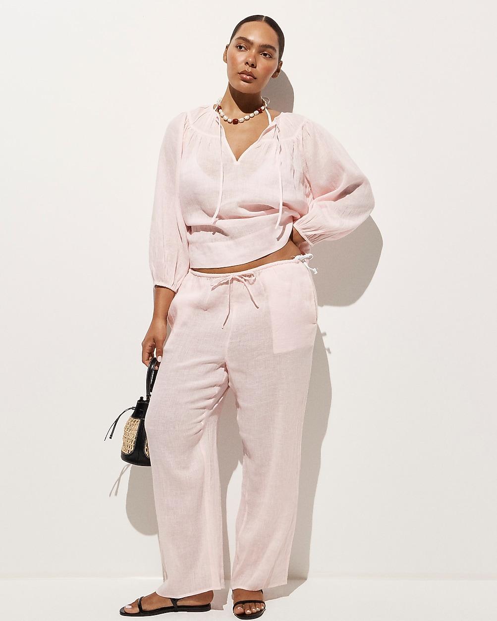 Beach pant in Hampton linen-blend by J.CREW