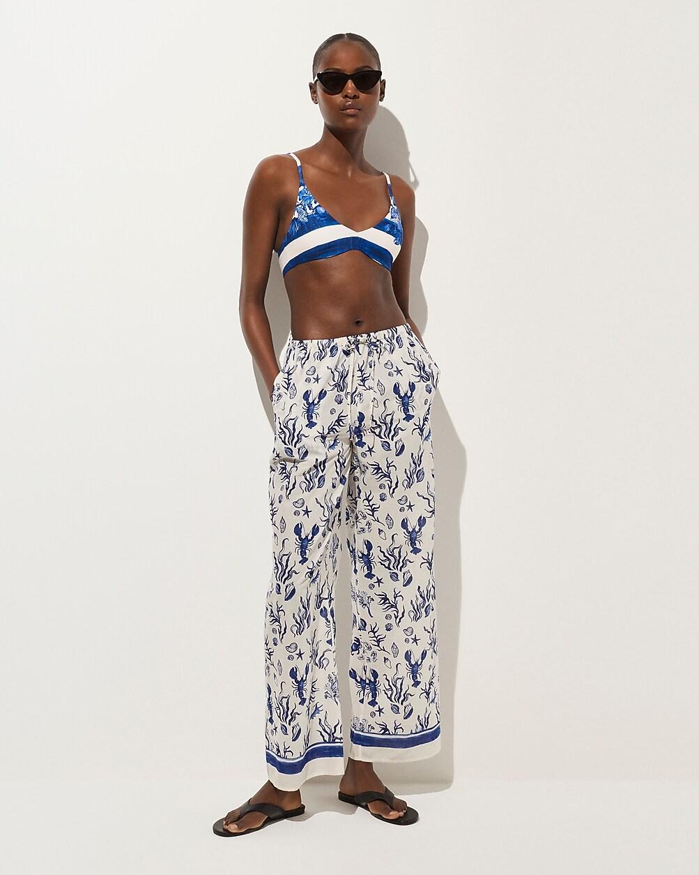 Beach pant in seashell print by J.CREW