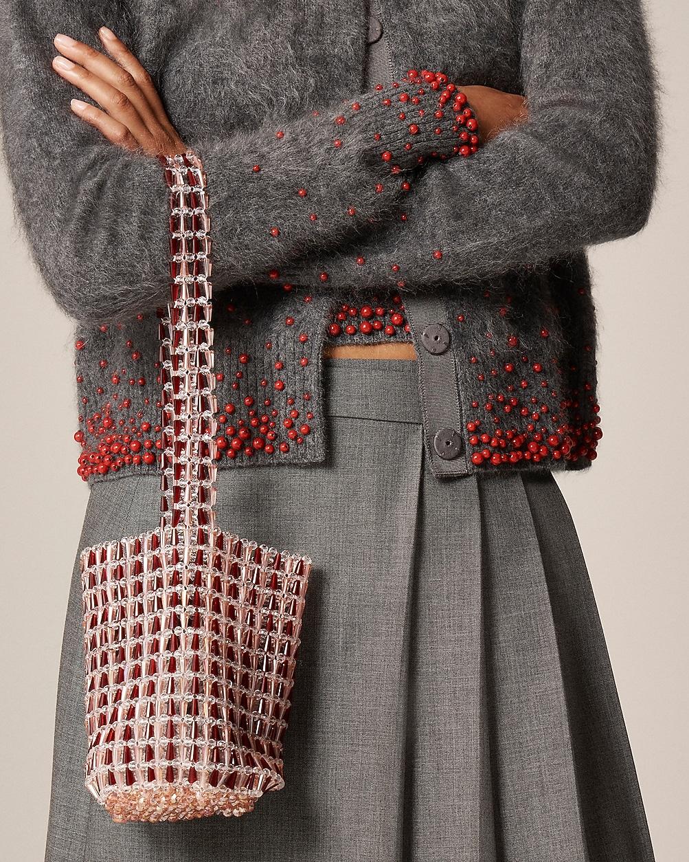 Beaded bucket bag by J.CREW