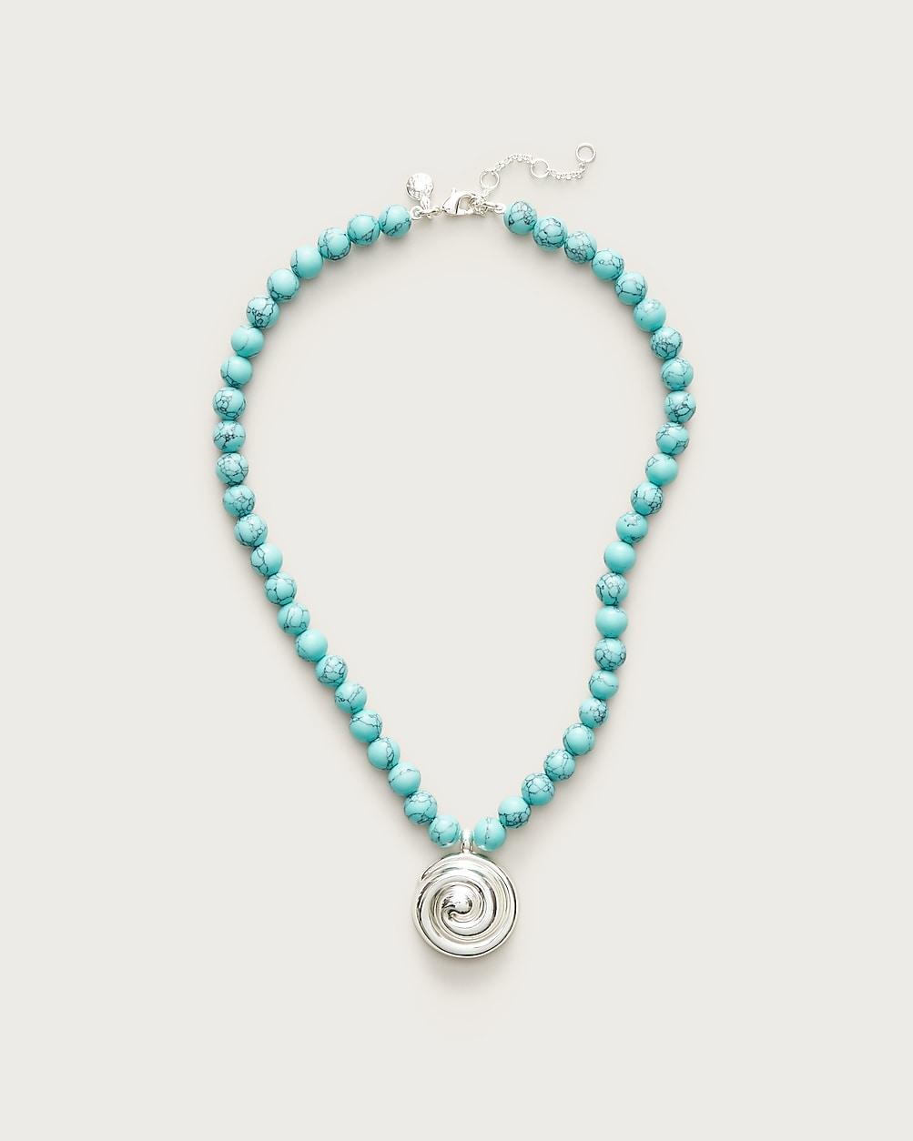 Beaded swirl necklace by J.CREW