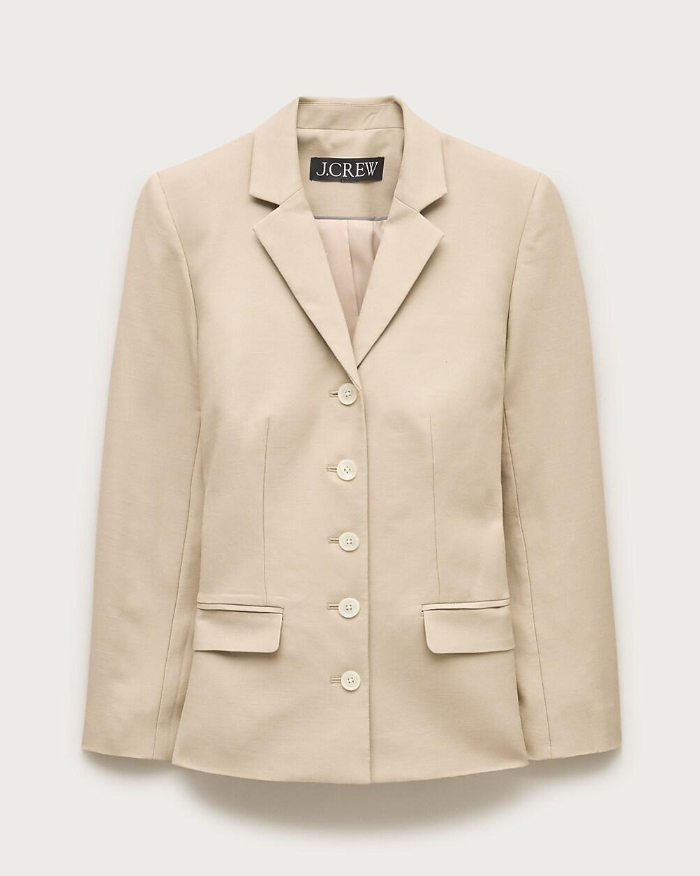 Belted blazer in Gramercy linen blend by J.CREW