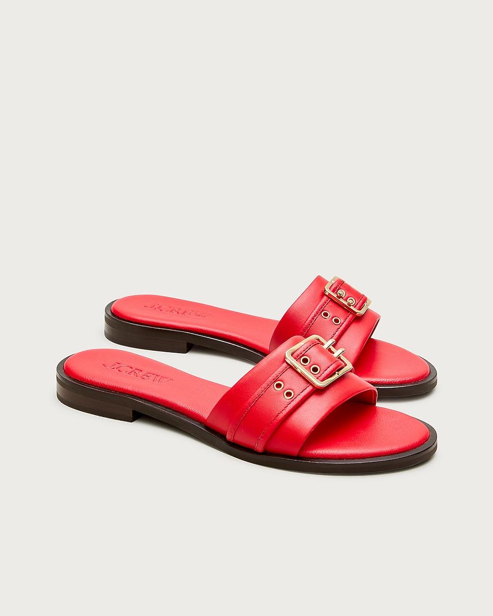 Belted sandals in leather by J.CREW