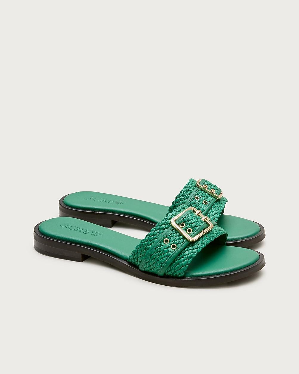 Belted woven-strap sandals by J.CREW