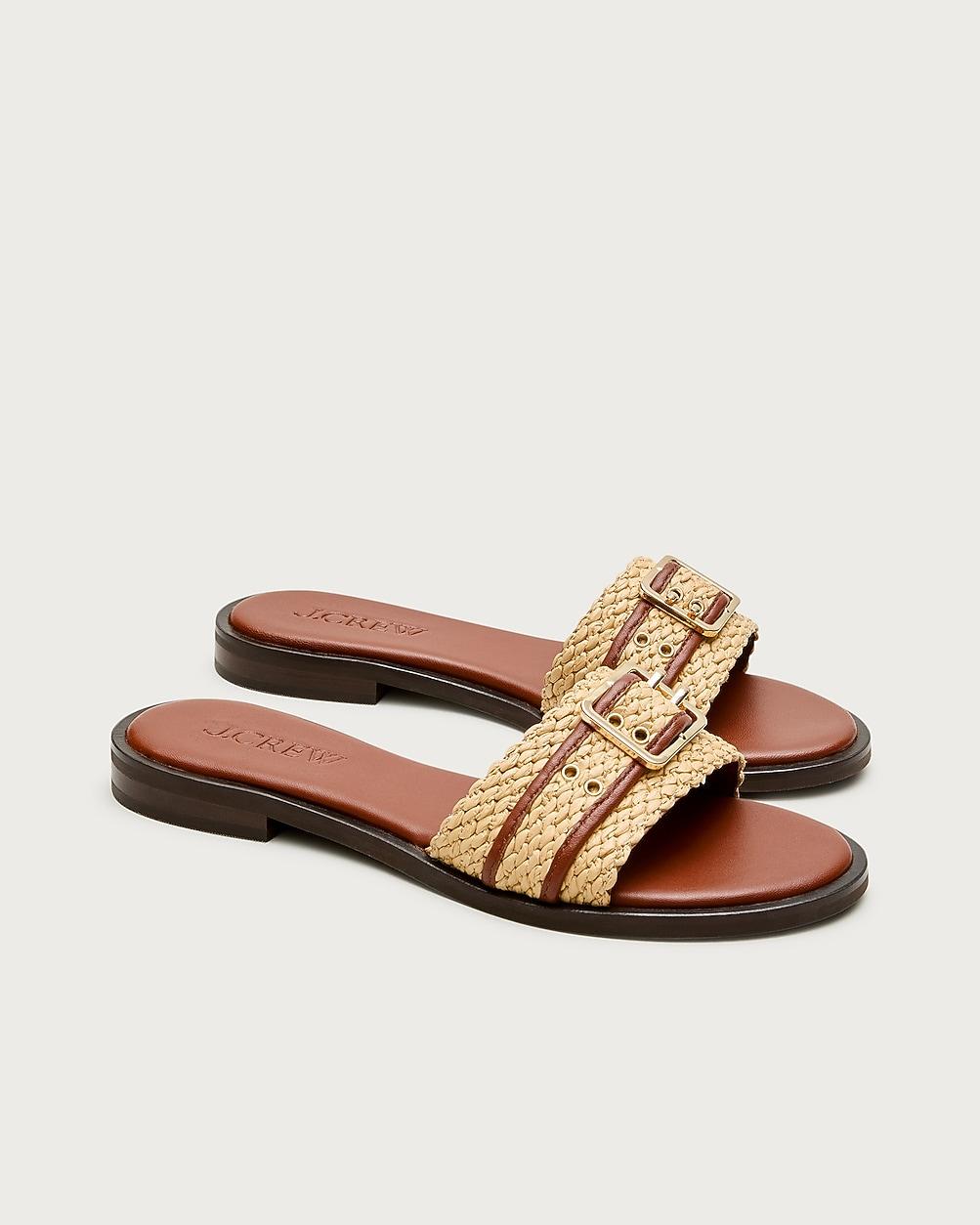 Belted woven-strap sandals by J.CREW