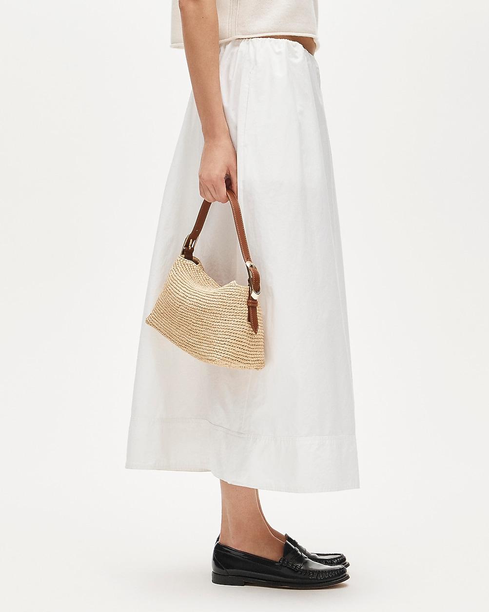 Berkeley small handknotted shoulder bag in raffia by J.CREW