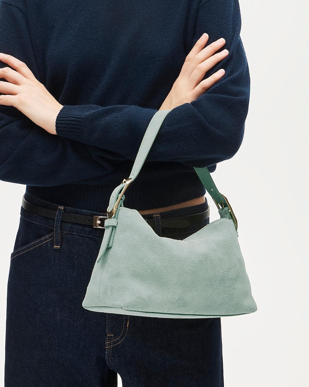 Berkeley small shoulder bag in suede by J.CREW