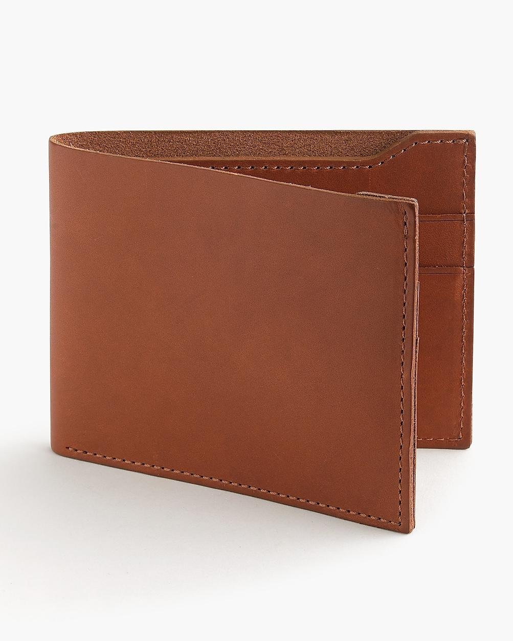 Billfold wallet in Italian leather by J.CREW