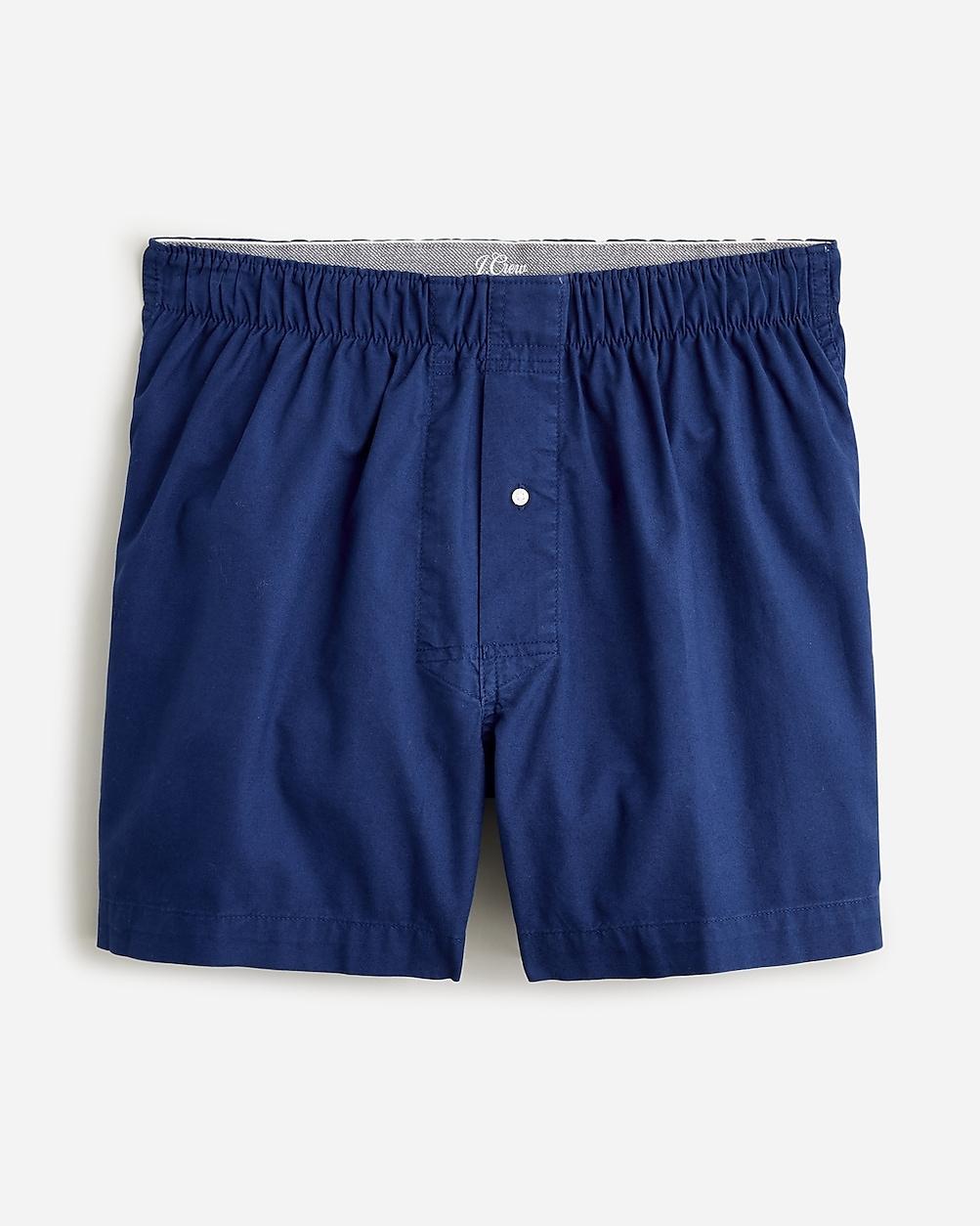 Boxer short in garment-dyed Broken-in organic cotton oxford by J.CREW