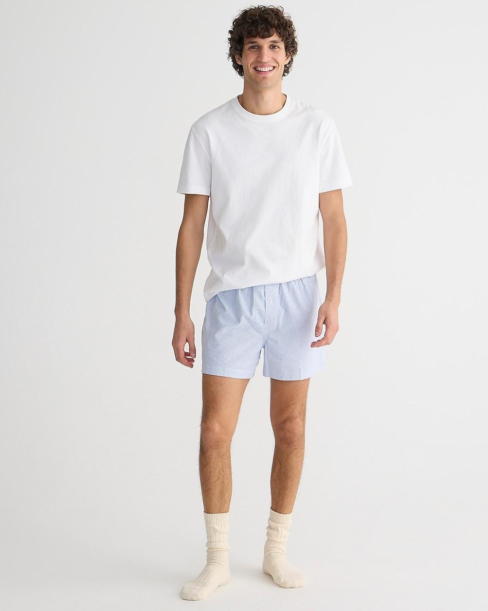 Boxer shorts in Broken-in organic cotton oxford by J.CREW