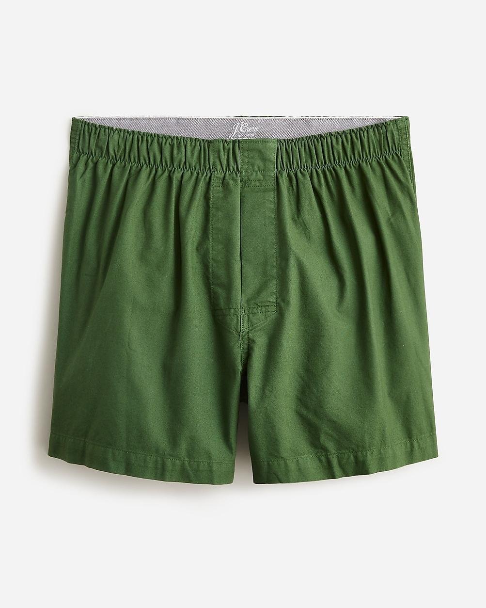 Boxer shorts in garment-dyed Broken-in organic cotton oxford by J.CREW