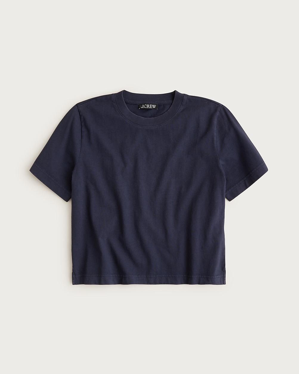 Boyfriend jersey relaxed cropped T-shirt by J.CREW