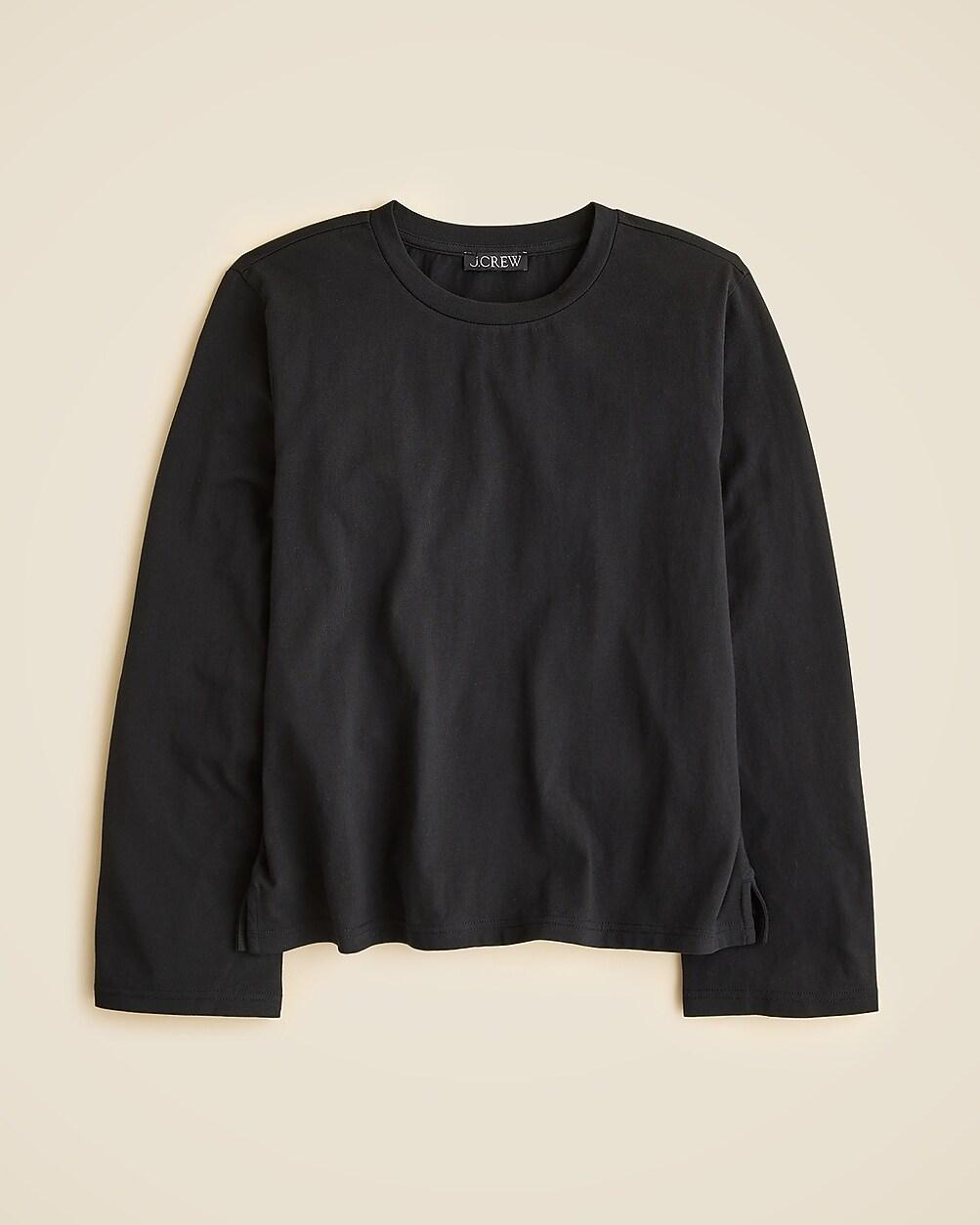 Boyfriend jersey relaxed long-sleeve T-shirt by J.CREW