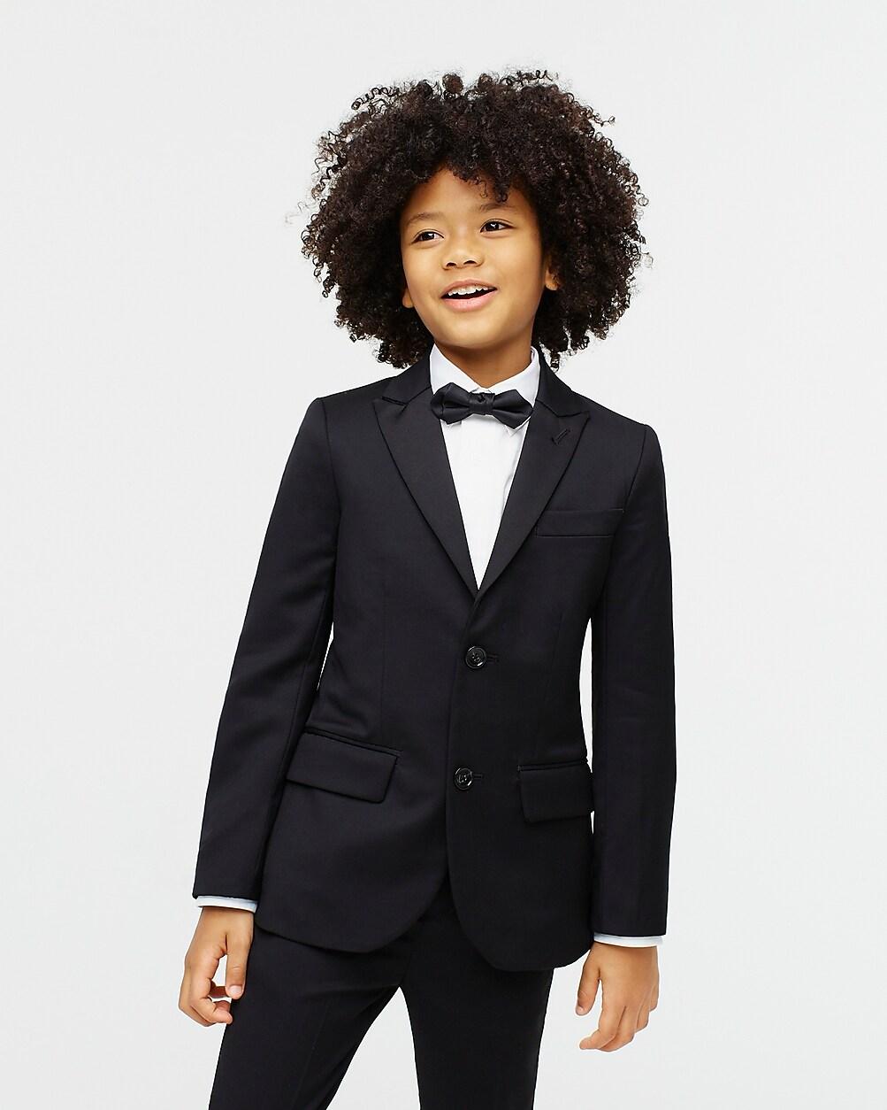 Boys' Ludlow peak-lapel tuxedo jacket in Italian wool by J.CREW