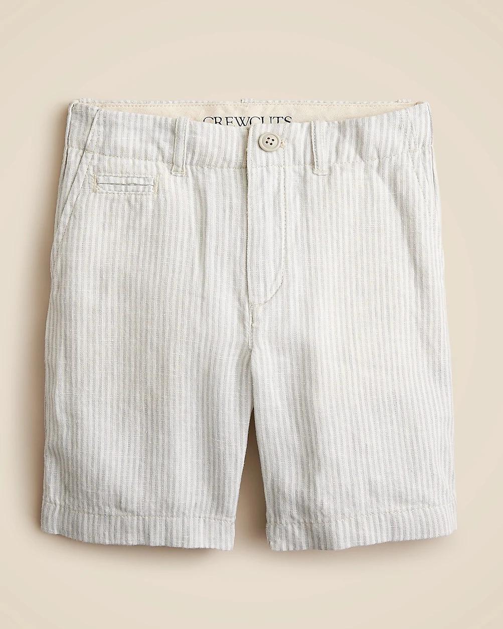 Boys' coin-pocket short in linen blend by J.CREW