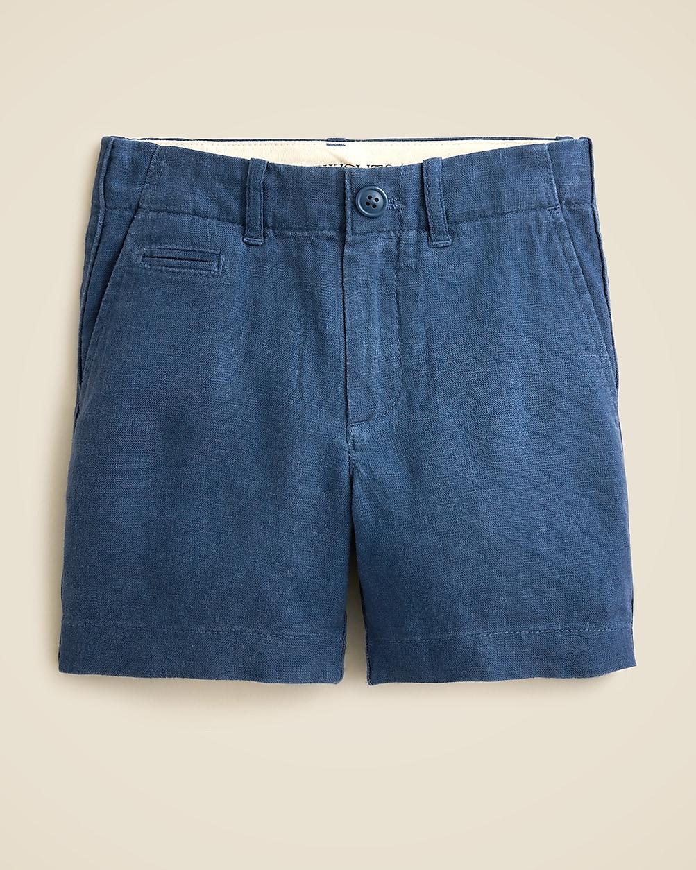 Boys' coin-pocket short in linen blend by J.CREW