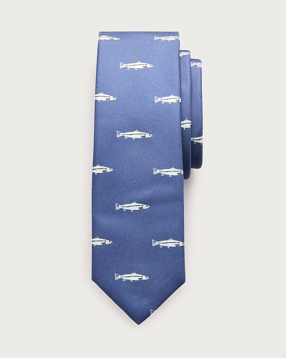 Boys' embroidered silk tie by J.CREW