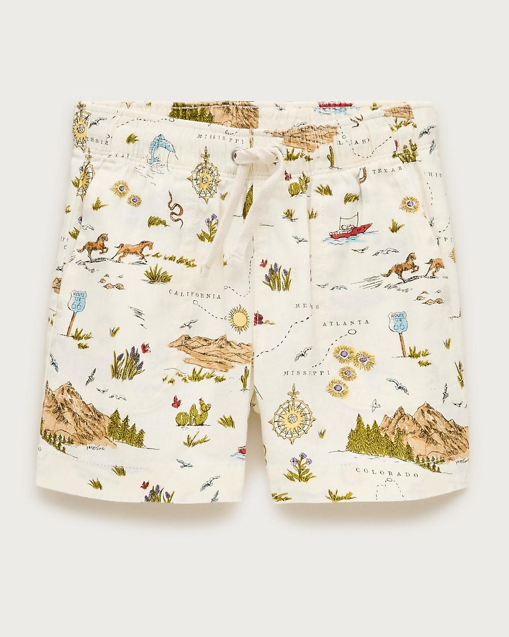 Boys' linen-blend dock short by J.CREW