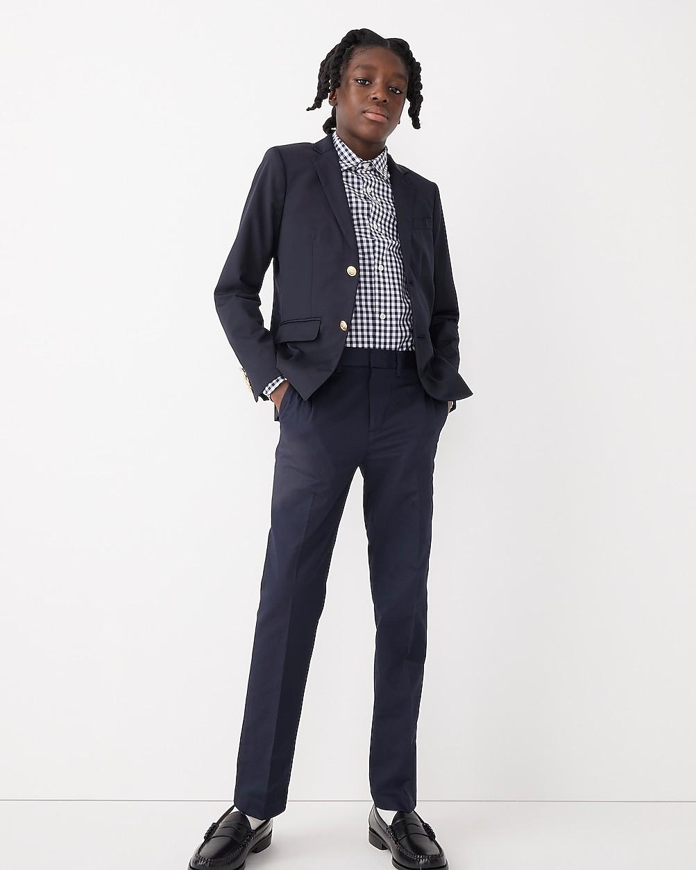 Boys' slim Ludlow suit pant in Italian wool by J.CREW