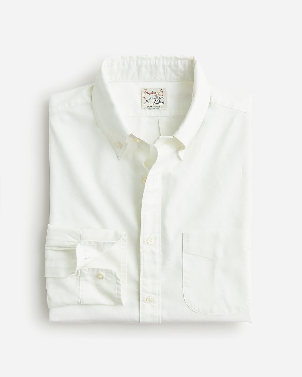 Broken-in organic cotton oxford shirt by J.CREW