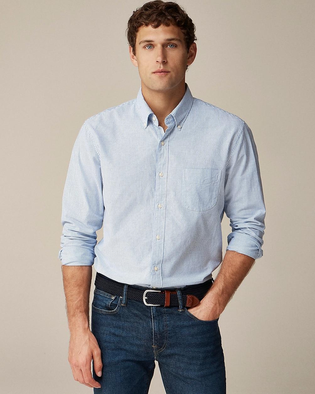 Broken-in organic cotton oxford shirt by J.CREW