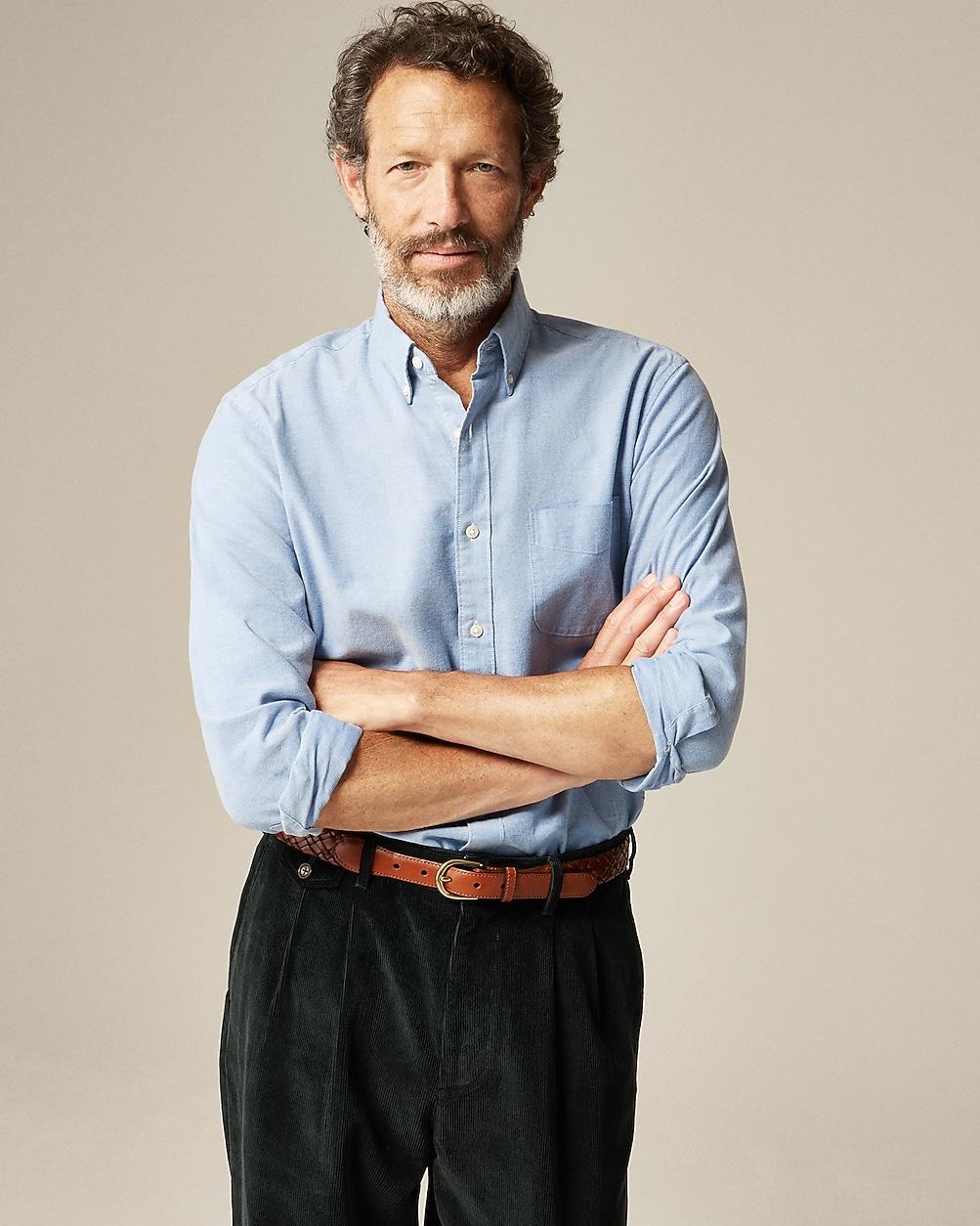 Broken-in organic cotton oxford shirt by J.CREW