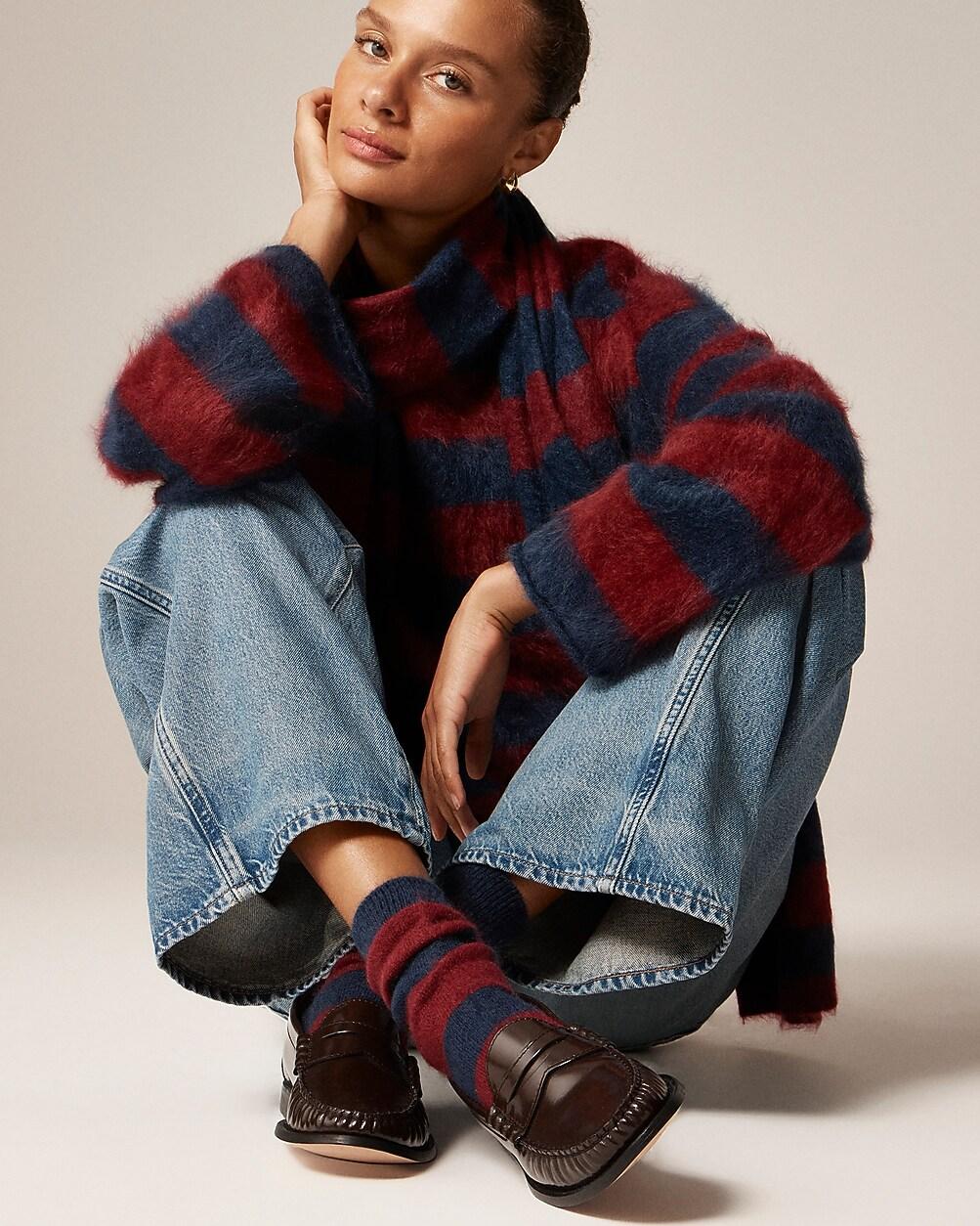 Brushed cashmere-blend socks by J.CREW