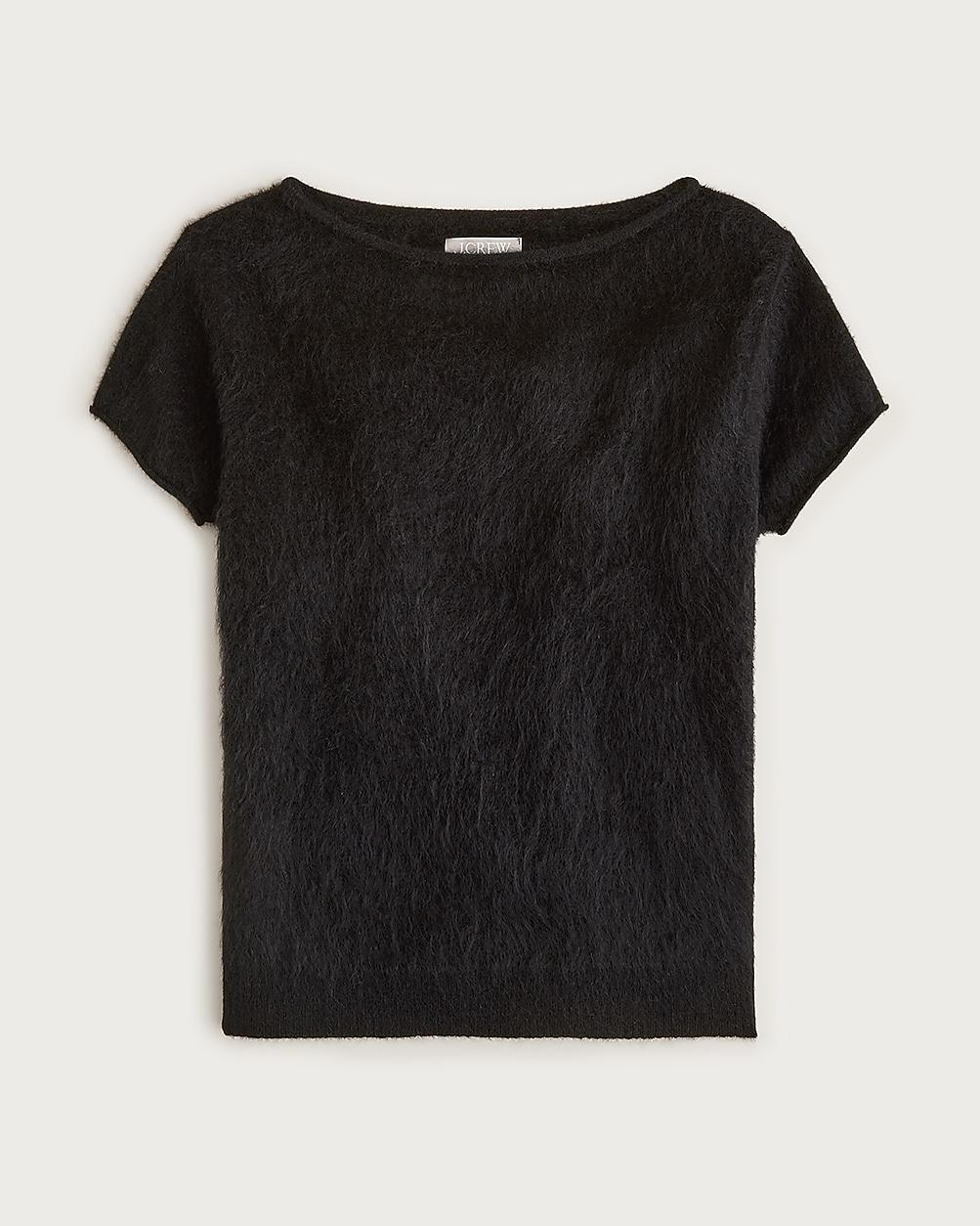 Brushed cashmere boatneck T-shirt by J.CREW