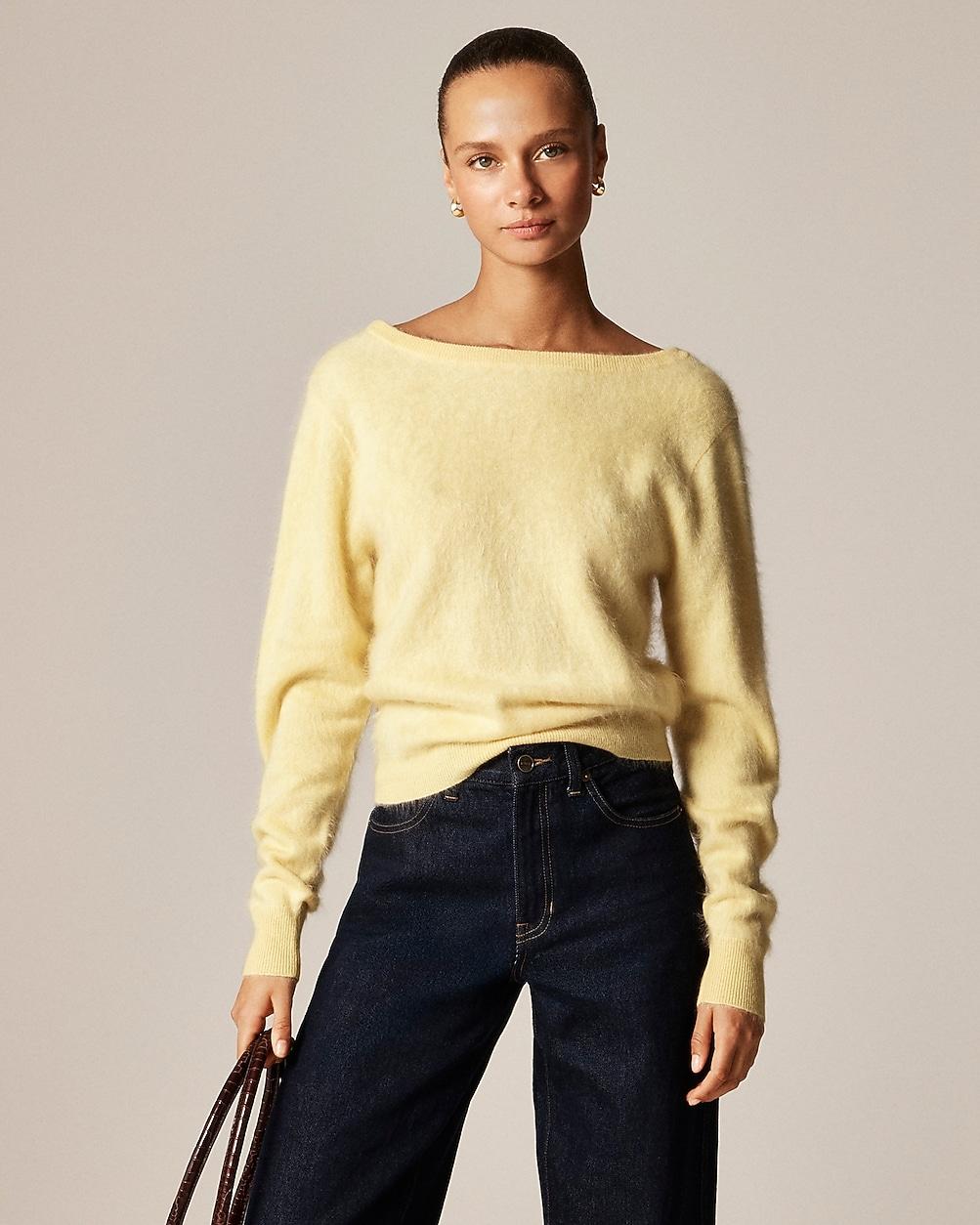 Brushed cashmere relaxed-fit reversible cardigan by J.CREW