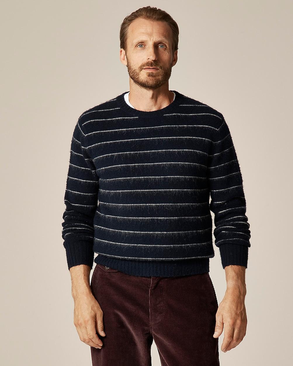 Brushed wool sweater in stripe by J.CREW
